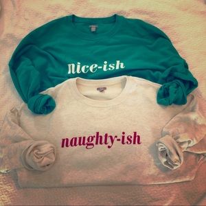 TWO Aerie Holiday Sweatershirts